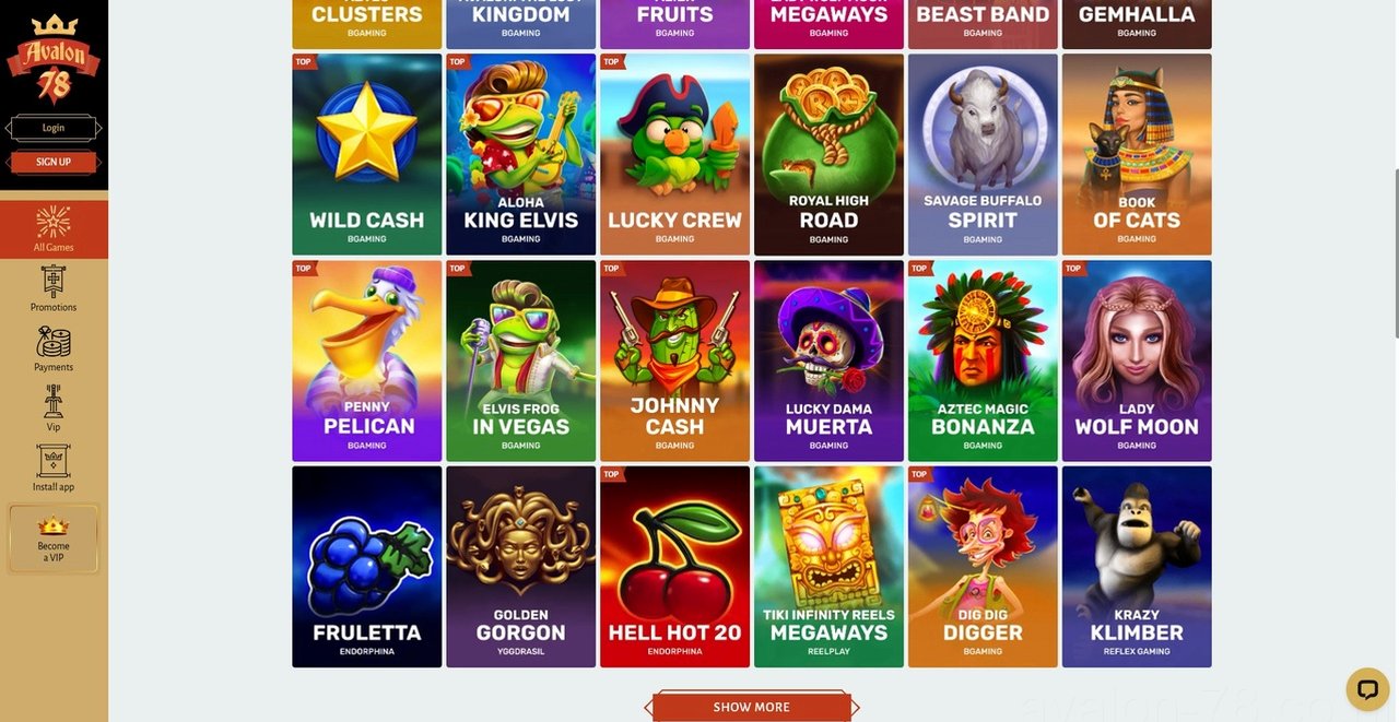 Avalon78 Casino Casino